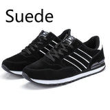 Men Casual Shoes Light Suede Leather Sneakers Classical Running Shoes Men Comfort Outdoor Breathable Flats Jogging Sport Shoes