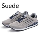 Men Casual Shoes Light Suede Leather Sneakers Classical Running Shoes Men Comfort Outdoor Breathable Flats Jogging Sport Shoes