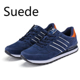 Men Casual Shoes Light Suede Leather Sneakers Classical Running Shoes Men Comfort Outdoor Breathable Flats Jogging Sport Shoes