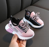 2020 New Autumn Kids Shoes Breathable Boys Girls Sport Shoes Children Casual Sneakers Baby Running Shoes Mesh Canvas Shoes