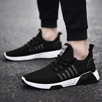 Designed 2020 Men casual shoes Breathable Mesh Sneakers Comfortable Walking Footwear Male Running Sport Shoes WIENJEE Summer New