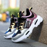 2020 New Children Girls Running Shoes Pink Purple Girls Sneakers Kids Hook Loop Jogging Shoes Non-Slip Sport Trainers Girls