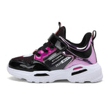 2020 New Children Girls Running Shoes Pink Purple Girls Sneakers Kids Hook Loop Jogging Shoes Non-Slip Sport Trainers Girls